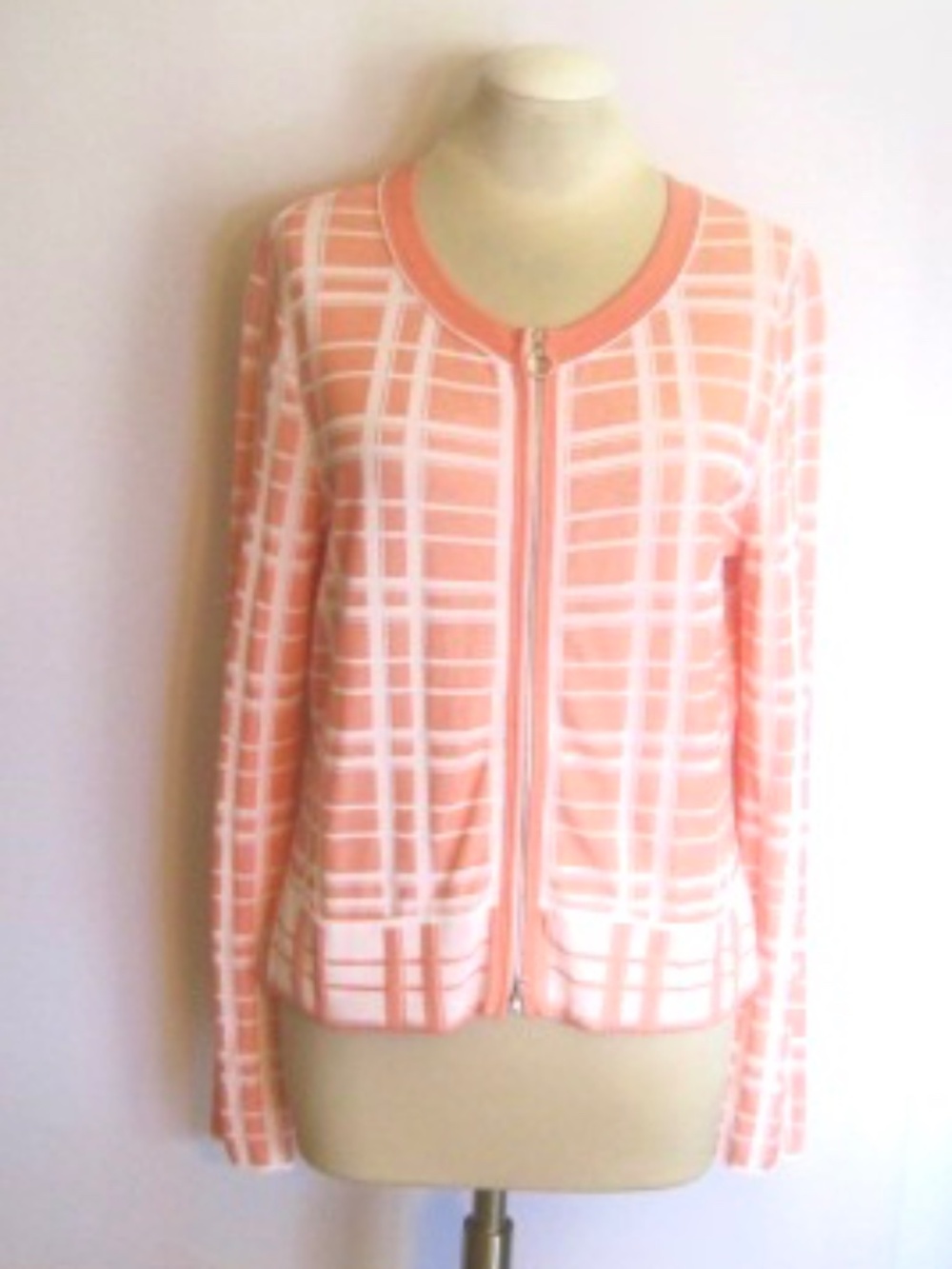 MarcCain Plaid Knitted Plaid Jacket/Cardigan